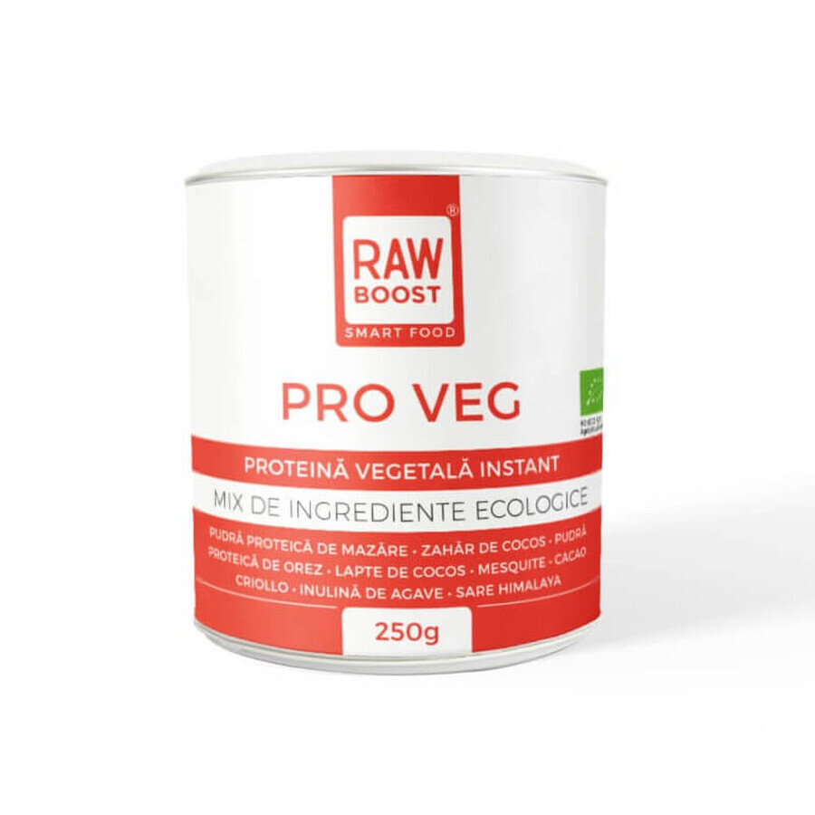 Pro Veg Bio-Pflanzeneiweiß, 250 g, Rawboost Smart Food