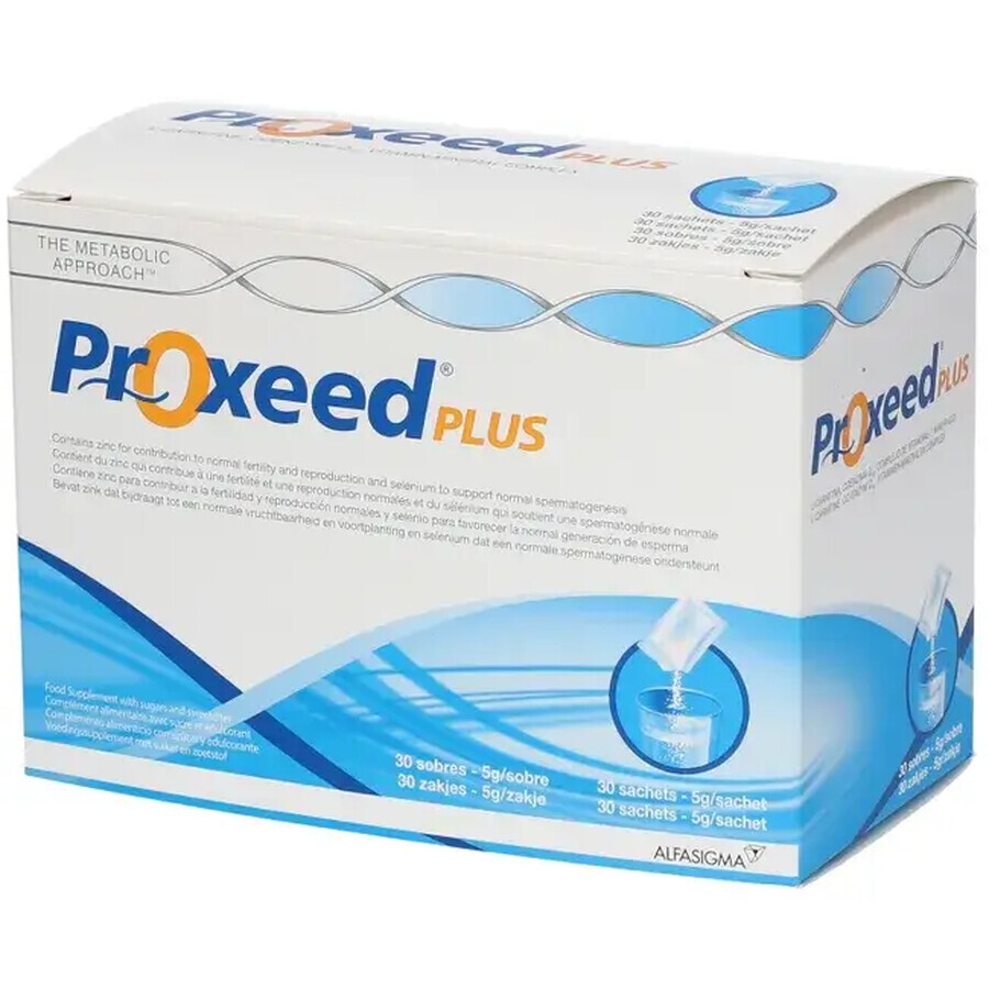 Proxeed Plus, 30 Portionsbeutel für normalen männlichen Fertilität, Alfasigma