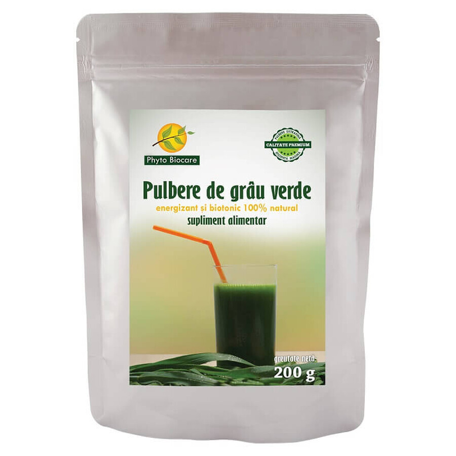 Grüner Weizen Pulver, 200 g, Phyto Biocare