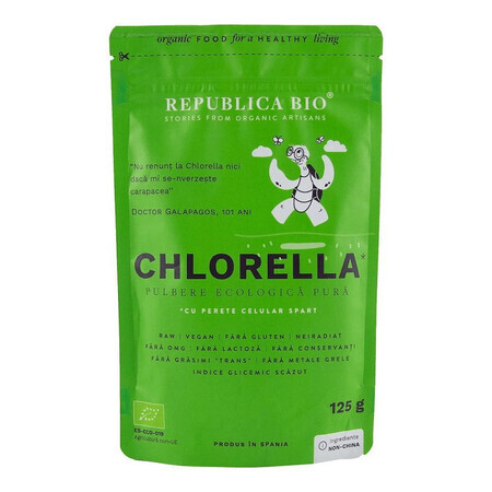 Bio Chlorella Pulver, 125 g, Republica Bio