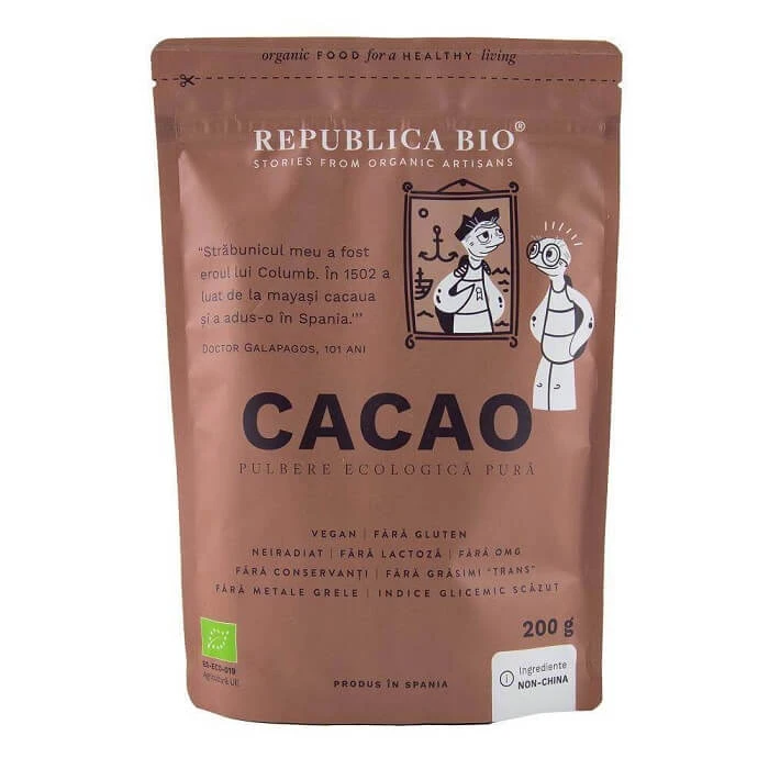 Reines Bio-Kakaopulver, 200 g, Republica Bio