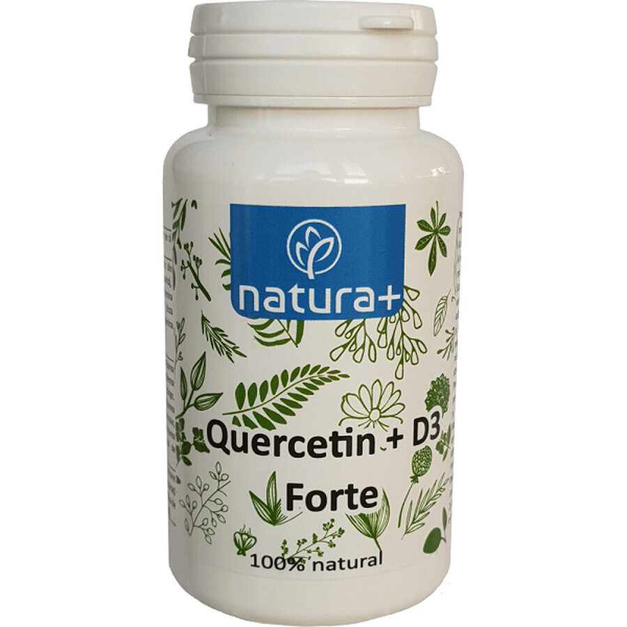 Quercitin cu D3 Forte, 60 capsule, Natura+