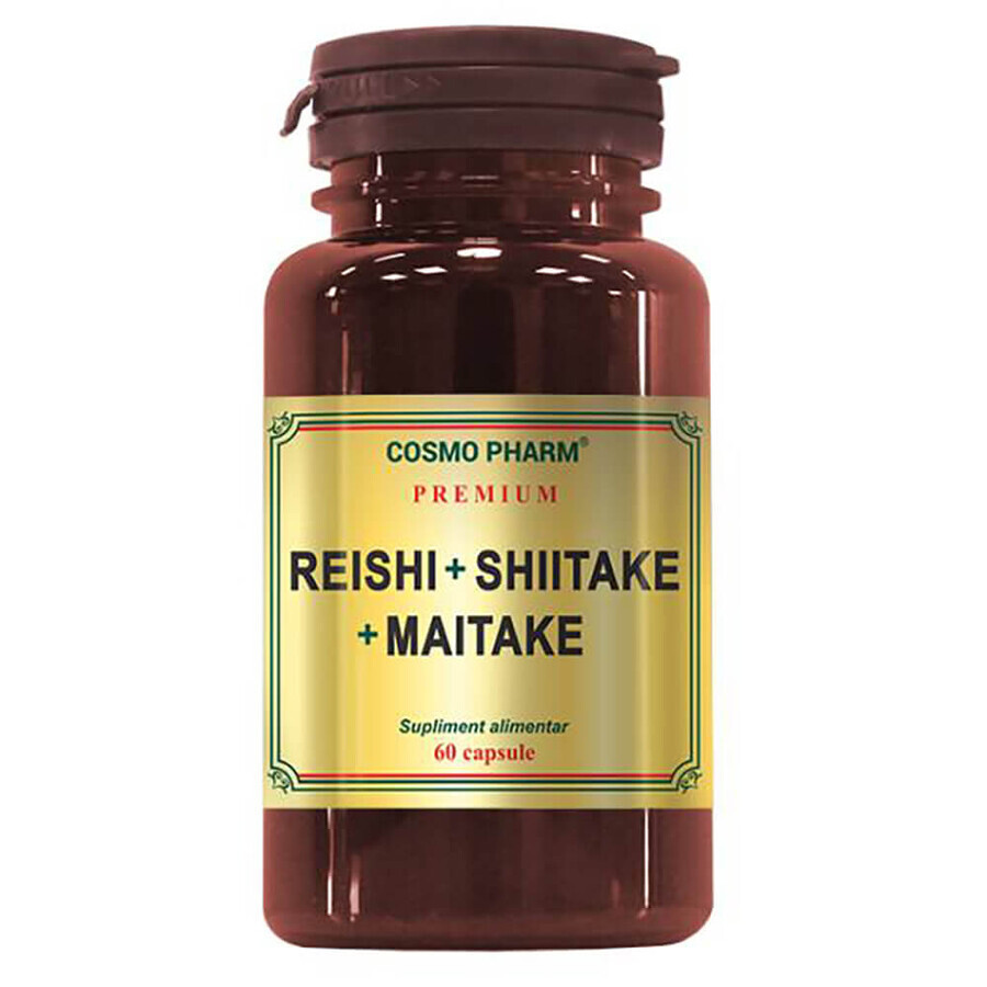 Reishi + Shiitake + Maitake, 60 Kapseln, Cosmopharm