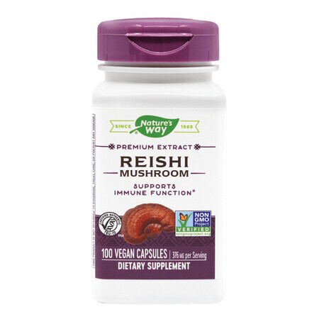 Reishi Natures Way, 100 Kapseln, Secom