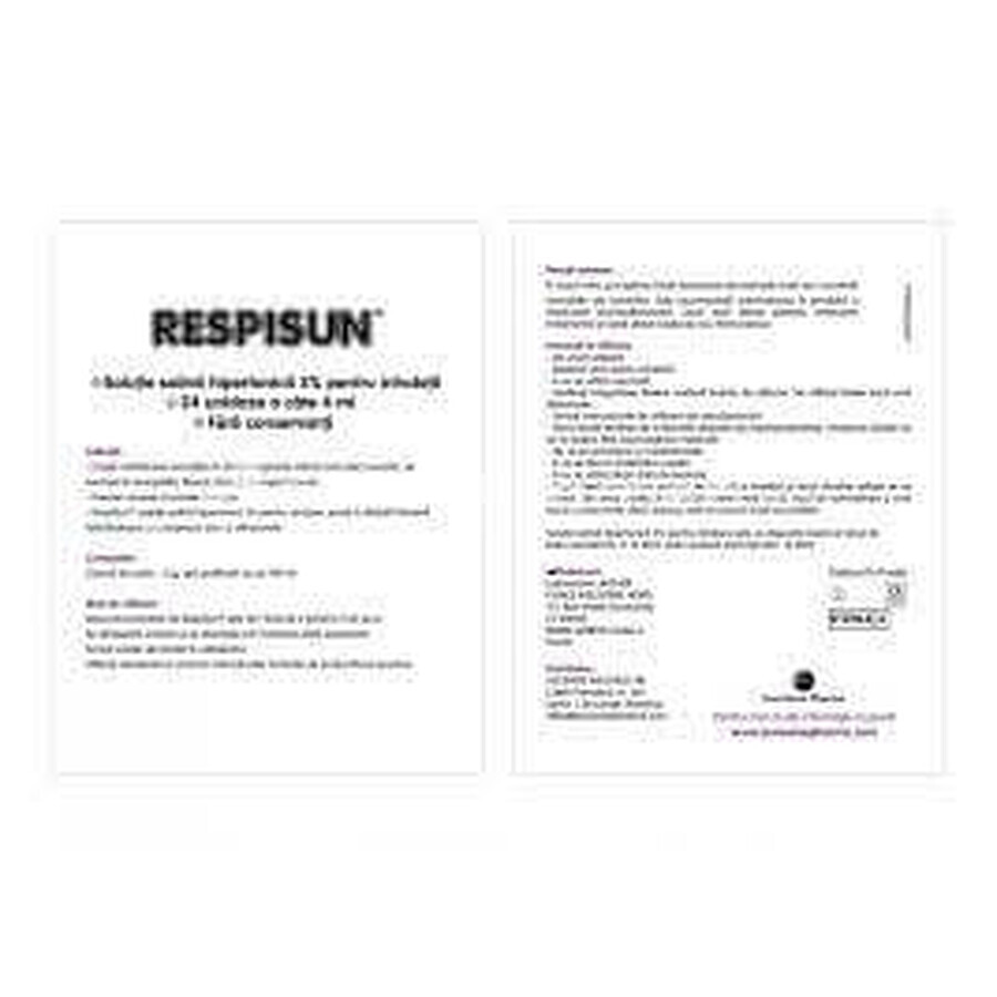 Respisun hypertonic saline 3%, 24 doses, Sun Wave Pharma