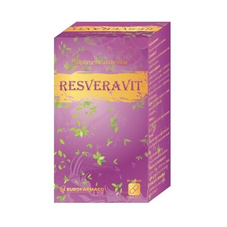 Resveravit, 30 capsule, Eurofarmaco