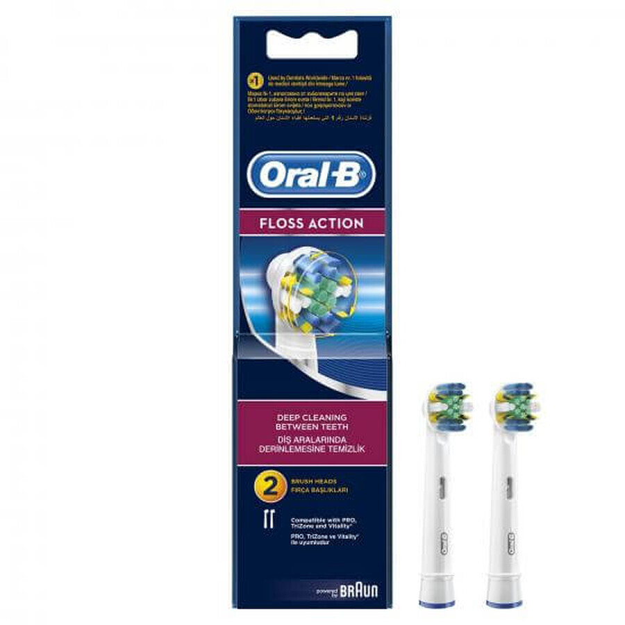 Electric toothbrush refill Braun Floss Action, 2 pieces, Oral-B