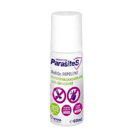 Mücken- und Zeckenschutz Roll-on, Parasiten Santaderm, 60 ml, Viva Pharma