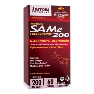 Sam-e Full Potency 200mg Jarrow Formulas, 60 tablet, Secom