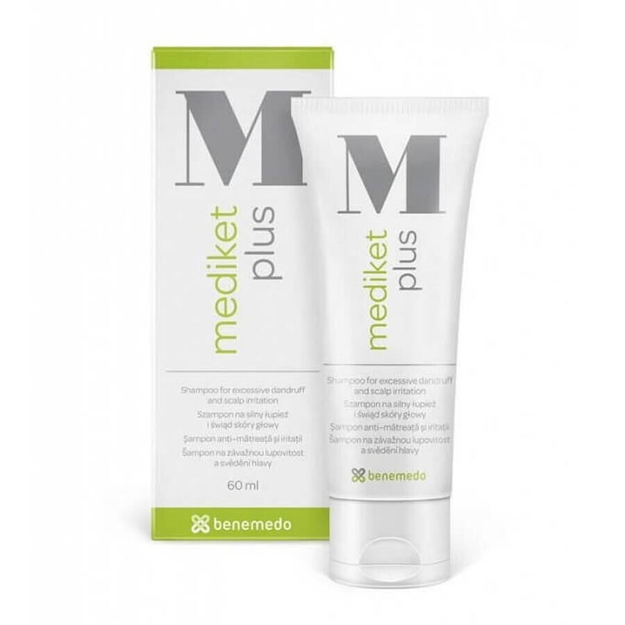 Benemedo Mediket Plus Dermatologisches Shampoo gegen Hautausschlag und Irritationen, 60 ml