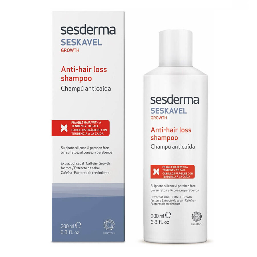 Sesderma Seskavel Sampon impotriva caderii parului Growth, 200 ml