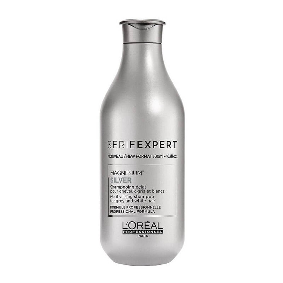 Sampon neutralizator pentru parul gri sau alb Silver Magnesium, 300 ml, Loreal Professionnel