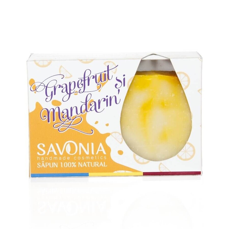 Grapefruit- und Mandarinenseife, 90 g, Savonia
