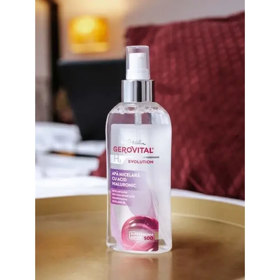 Apă micelară cu acid hialuronic Gerovital H3 Evolution, 150 ml, Farmec