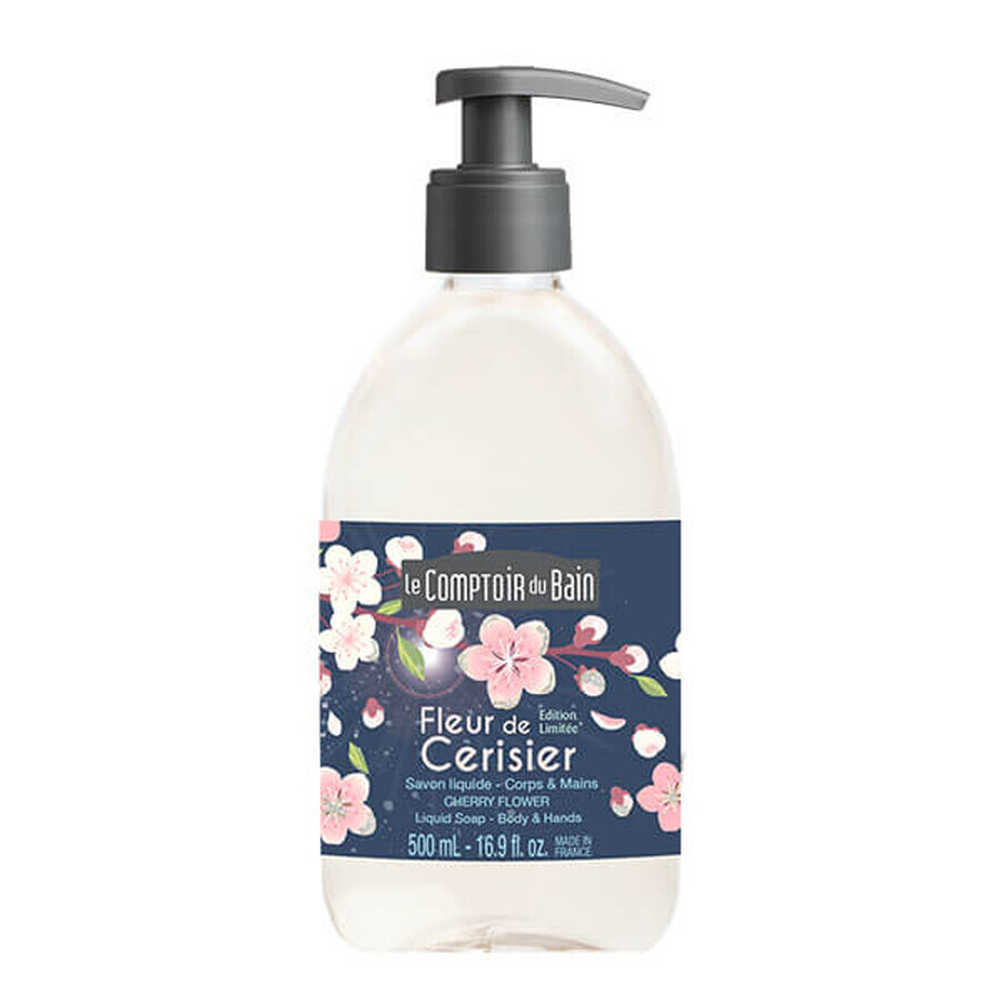 Sapun de Marsilia cu floare de cires, 500 ml, Le Comptoir du Bain