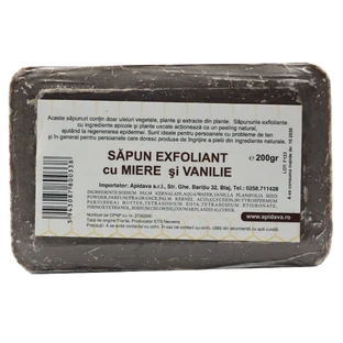 Exfoliërende zeep met honing en vanille, 200 g, Apidava