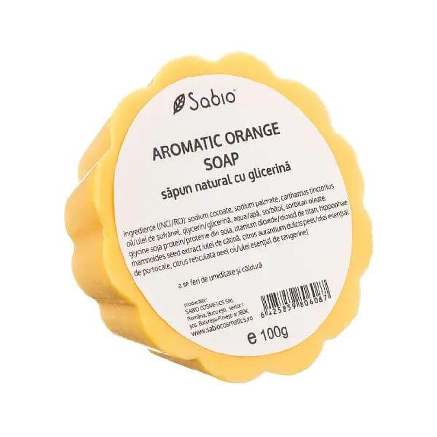 Săpun natural cu glicerina Aromatic Orange, 100 g, Sabio