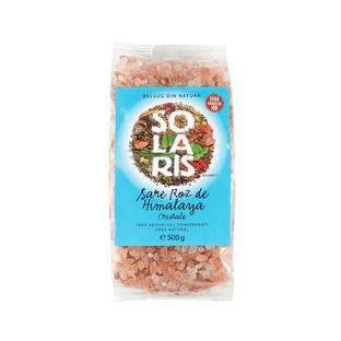 Sare roz de Himalaya grunjoasă, 500 g, Solaris