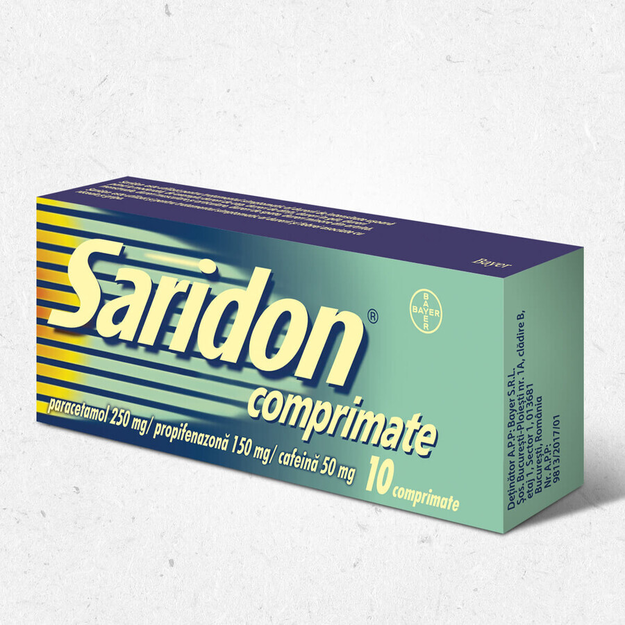 Saridon, 10 Tabletten, Bayer
