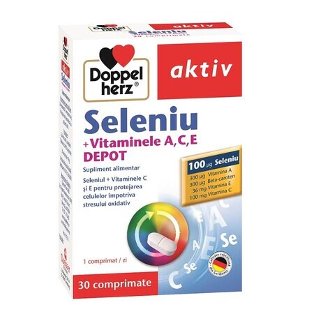 Selen + Vitamine A, C, E Depot, 30 Kapseln, Doppelherz