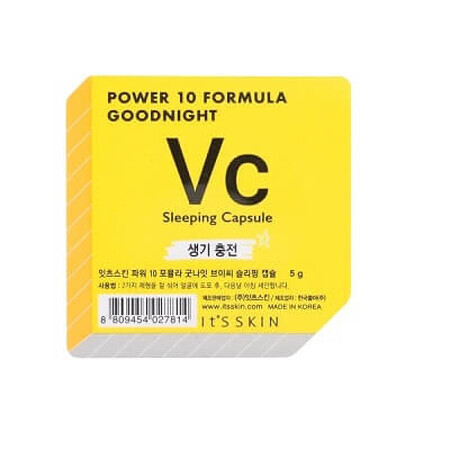 Ser de noapte pentru față Vc Power 10 Formula Goodnight, 5 g, Its Skin