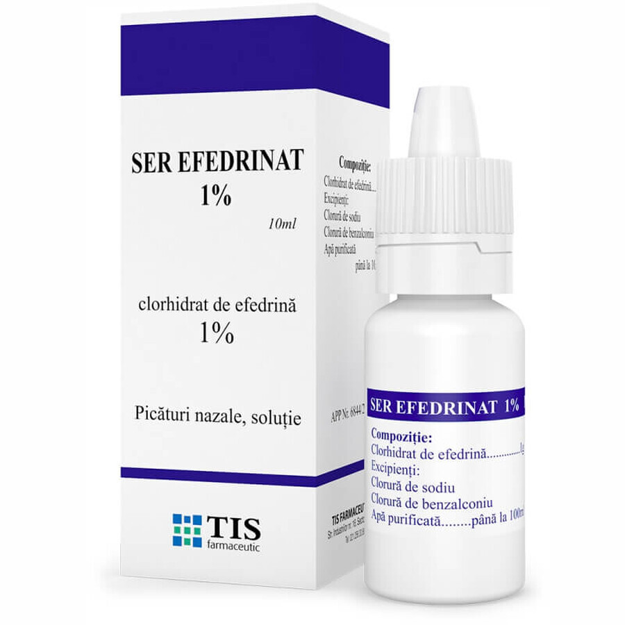 Ephedrin Serum Nasentropfen 1%, 10 ml, Tis Pharmaceutical