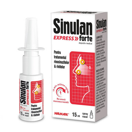 Sinulan Express starkes Nasenspray, 15 ml, Walmark