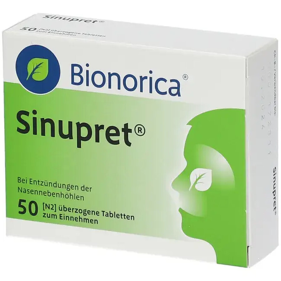 Sinupret, 50 Tabletten, Bionorica