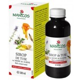 Sirop de tuse cu miere de albine, 200 ml, Manicos