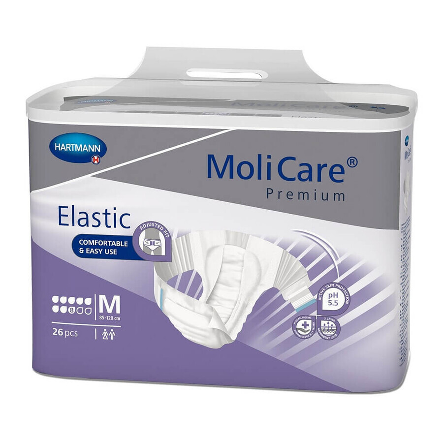 MoliCare Premium Elastic Inkontinenzslips 8 PIC Größe M (165472), 26 Stück, Hartmann Bewertungen