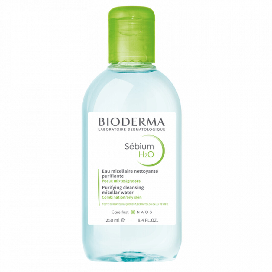 Bioderma Sebium H2O Solution micellaire pour peaux mixtes et grasses, 250 ml