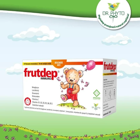 Frutdep Immuno Trinklösung, 10 Fläschchen, Dr. Phyto