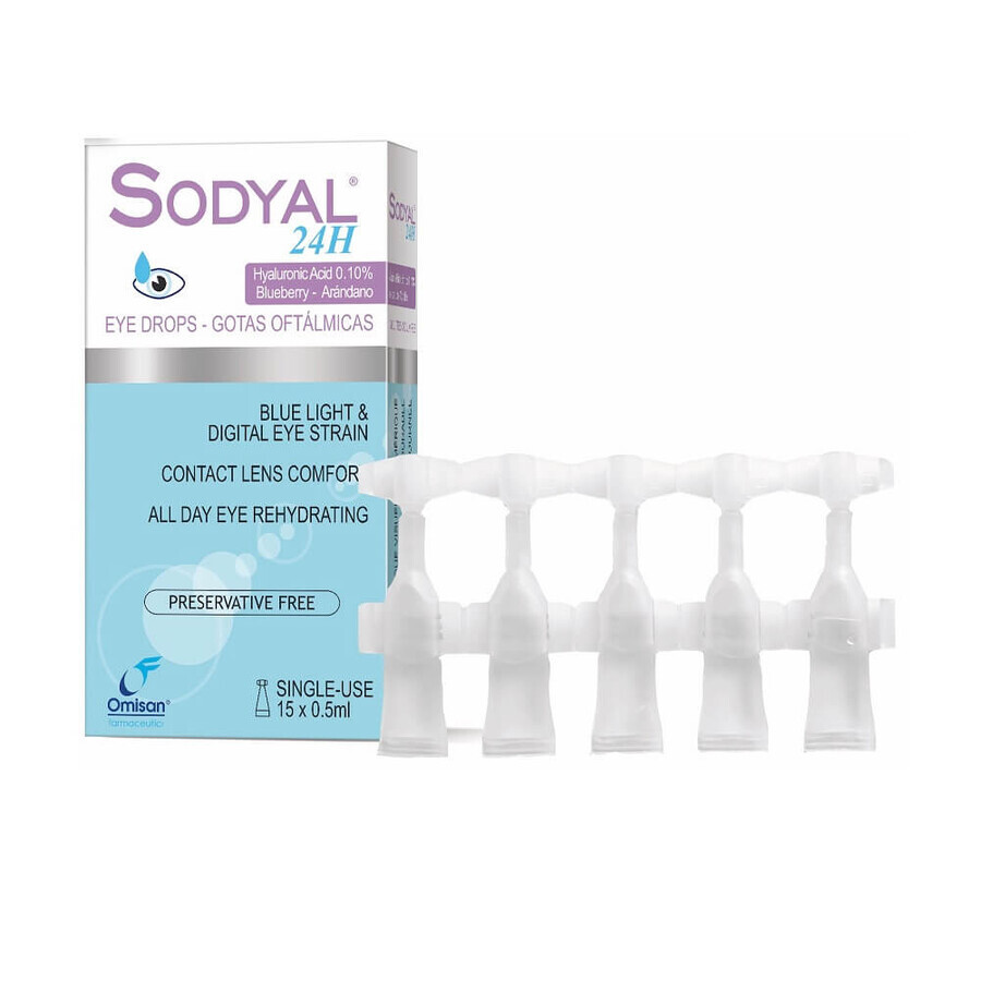 SODYAL ophthalmische Lösung 24H, 15 x 0,5ml, Omisan Farmaceutici
