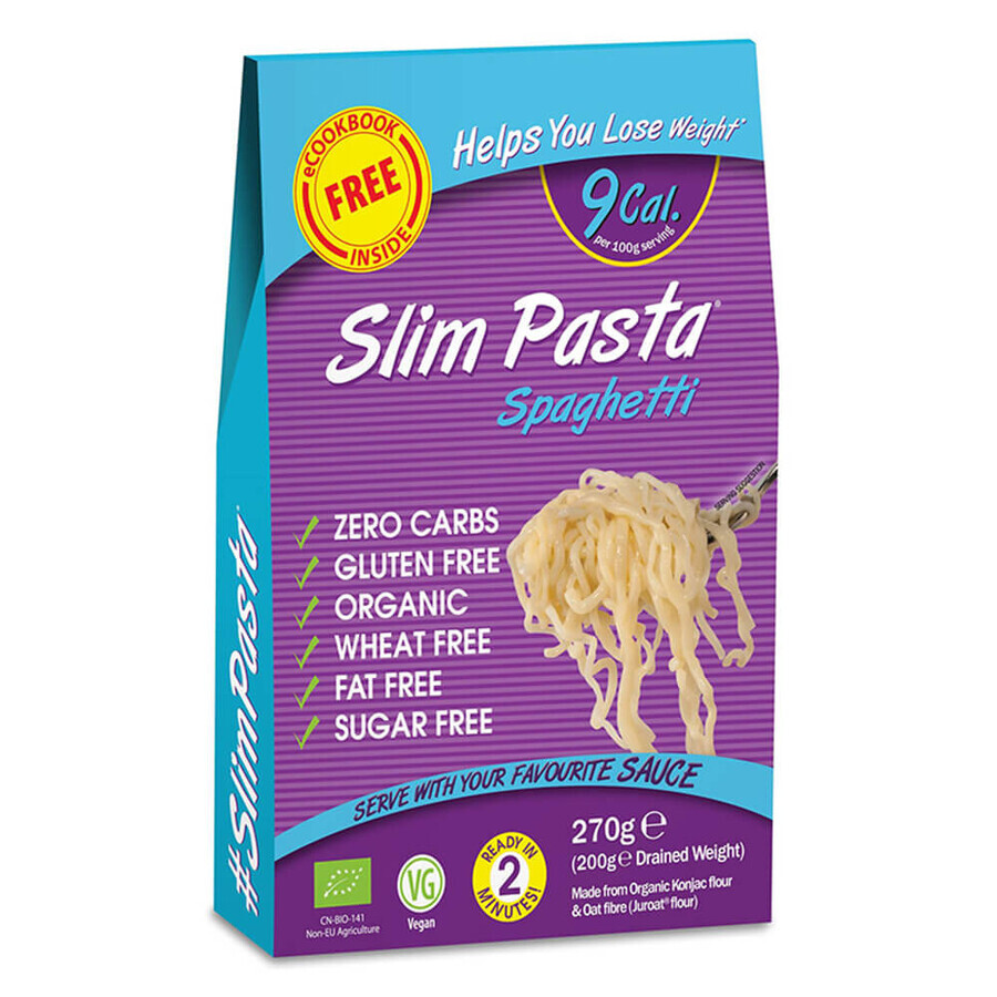 Spaghetti din faina de konjac BIO Slim Pasta, 270 g, No Sugar Shop recenzii