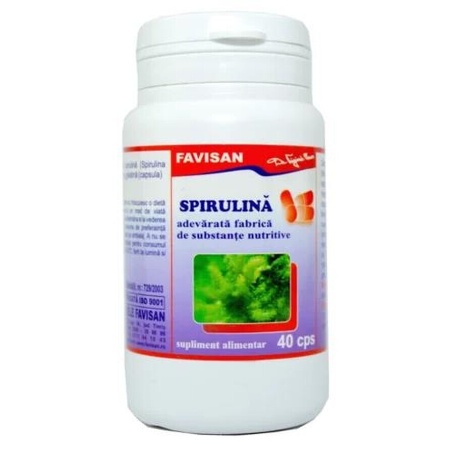 Spirulina, 40 Kapseln, Favisan