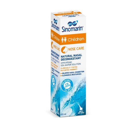 Sinomarin Kinder Nasenspray abschwellend für Babys und Kinder, 100 ml, Gerolymatos International