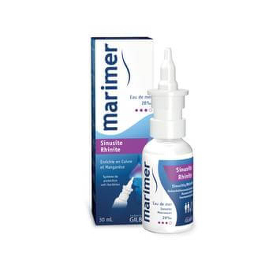 Spray nazal pentru sinuzita si rinita Marimer, 30 ml, Gilbert