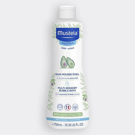 Spumă de baie multi-senzorială, 750 ml, Mustela