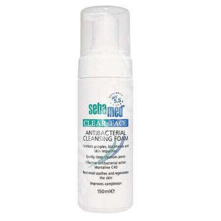 Spuma dermatologica antibacteriana de curatare Clear Face, 150 ml, sebamed