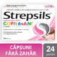 Strepsils cu aromă de căpșuni fără zahăr copii 6+ ani, 24 pastile, Reckitt Benckiser Healthcare