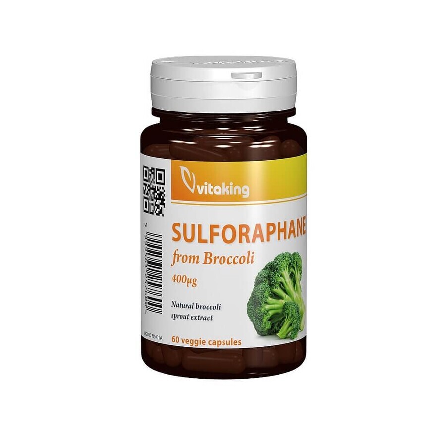 Sulforaphane din broccoli 400 mcg, 60 capsule, VitaKing