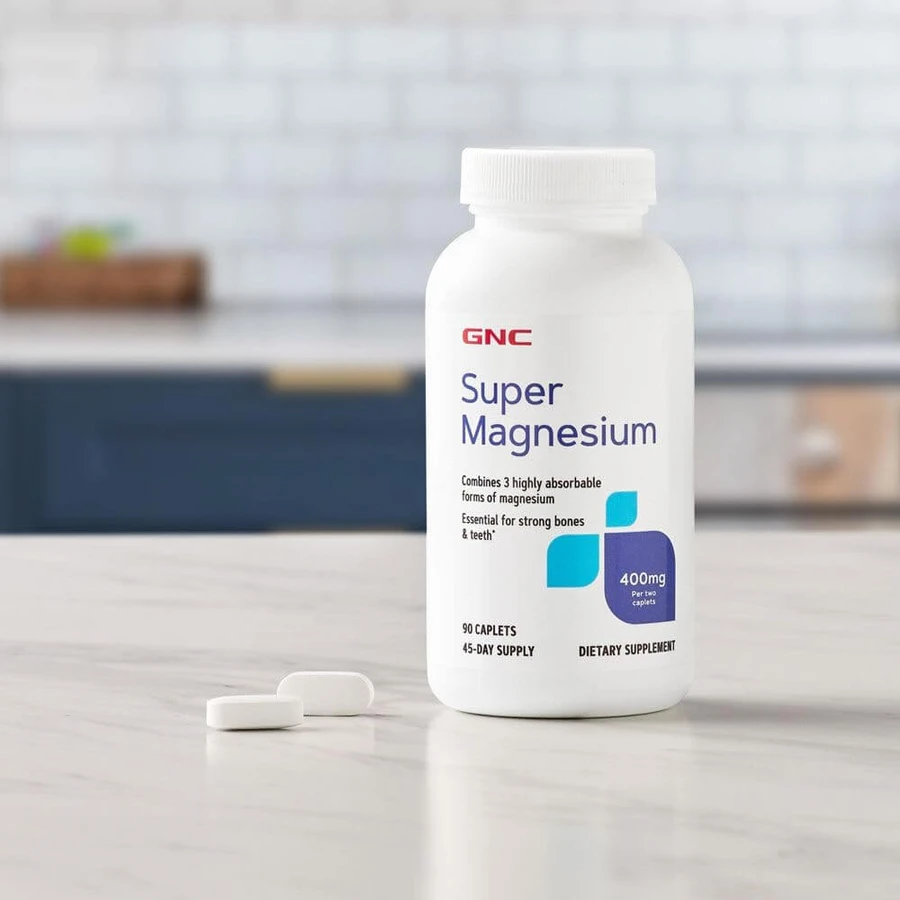 Super Magneziu 400 mg (136912), 90 tablete, GNC