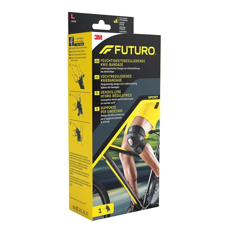 Feuchtigkeitsregulierende Kniebandage, Größe L, Futuro
