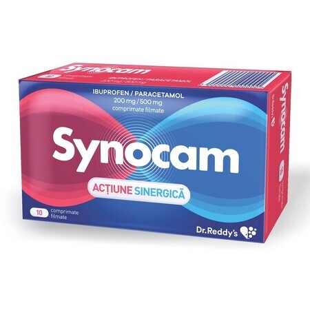 Synocam 200 mg/500 mg, 10 Filmtabletten, Dr. Reddys