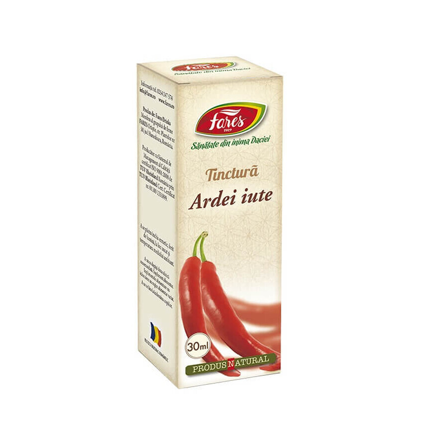 Tinctură de ardei iute, 30 ml, Fares