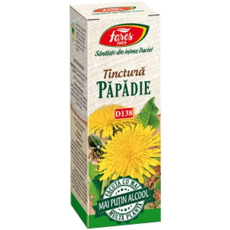 Tinctura de papadie, 30 ml, Fares