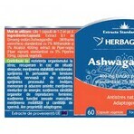 Ashwagandha, 60 Kapseln, Herbagetica