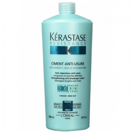 Tratament cremă pentru păr degradat Resistance Force Architecte Ciment Anti-ușure 1-2, 1000 ml, Kerastase