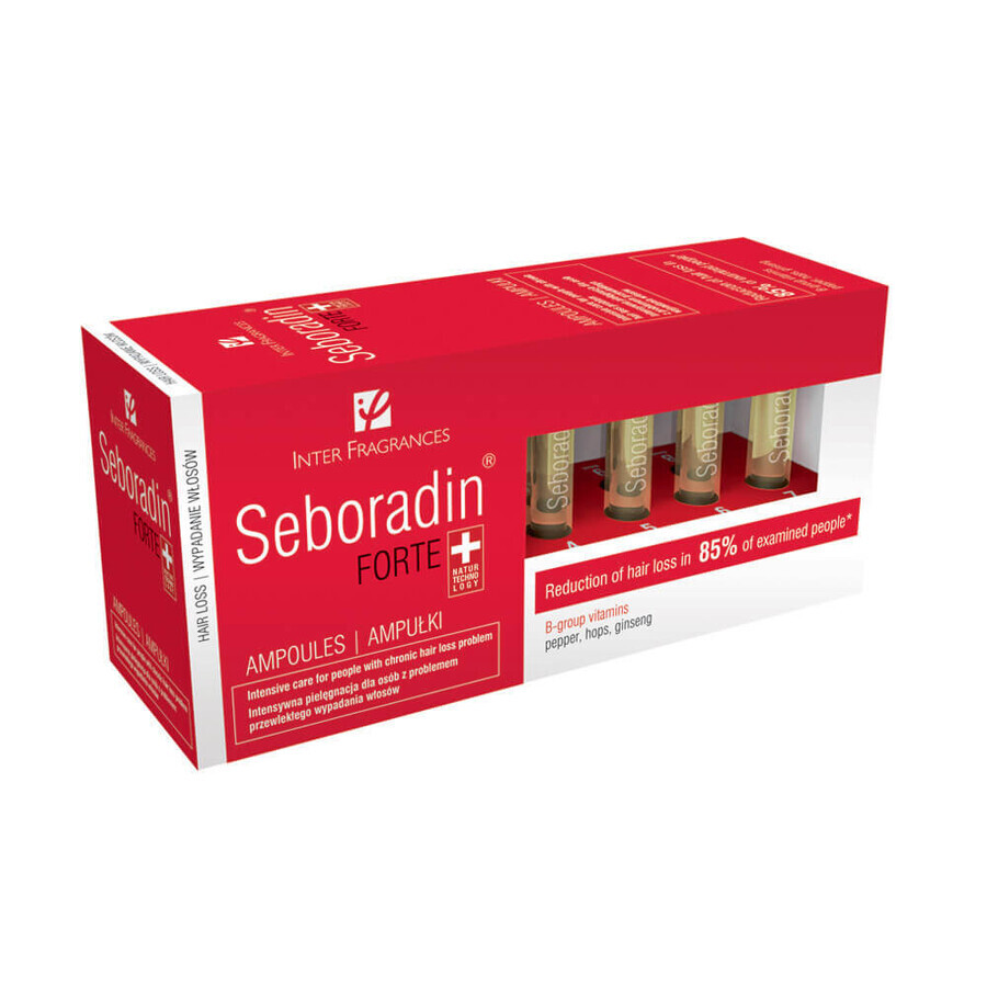Behandlung gegen Haarausfall Seboradin Forte, 14 Fläschchen x 5,5 ml, Lara