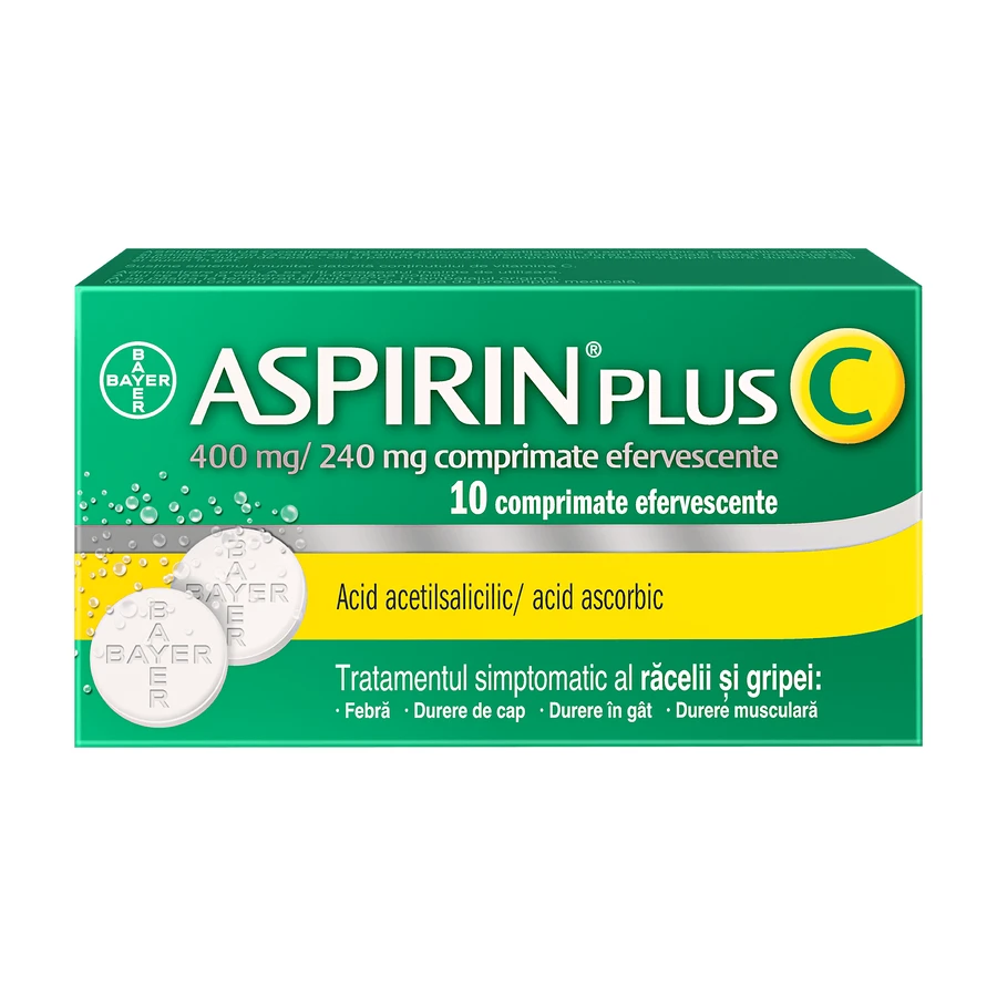 Aspirine Plus C 400 mg/240 mg, 10 bruistabletten, Bayer